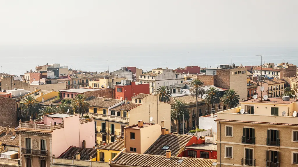 Vue panoramique de Barcelone et la mer Méditerranée pour EVJF